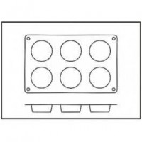 Moules silicone 6 petits millassons.