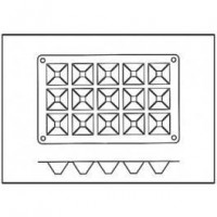 Moules silicone 15 mini pyramides.