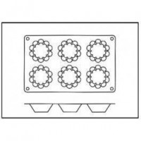 Moules silicone 6 brioches.