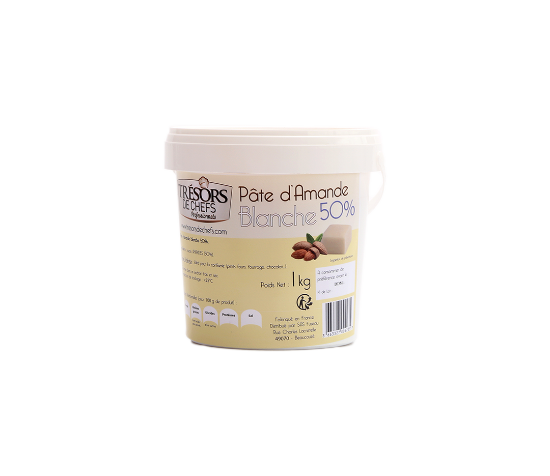 Pâte d'amande blanche 50% - 1kg