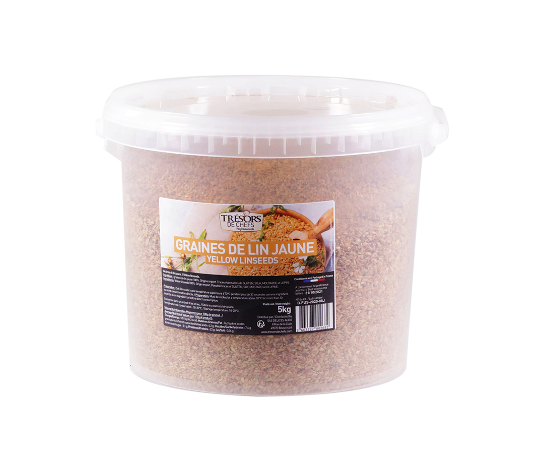 Graines de lin jaune - 5kg - 5 kg