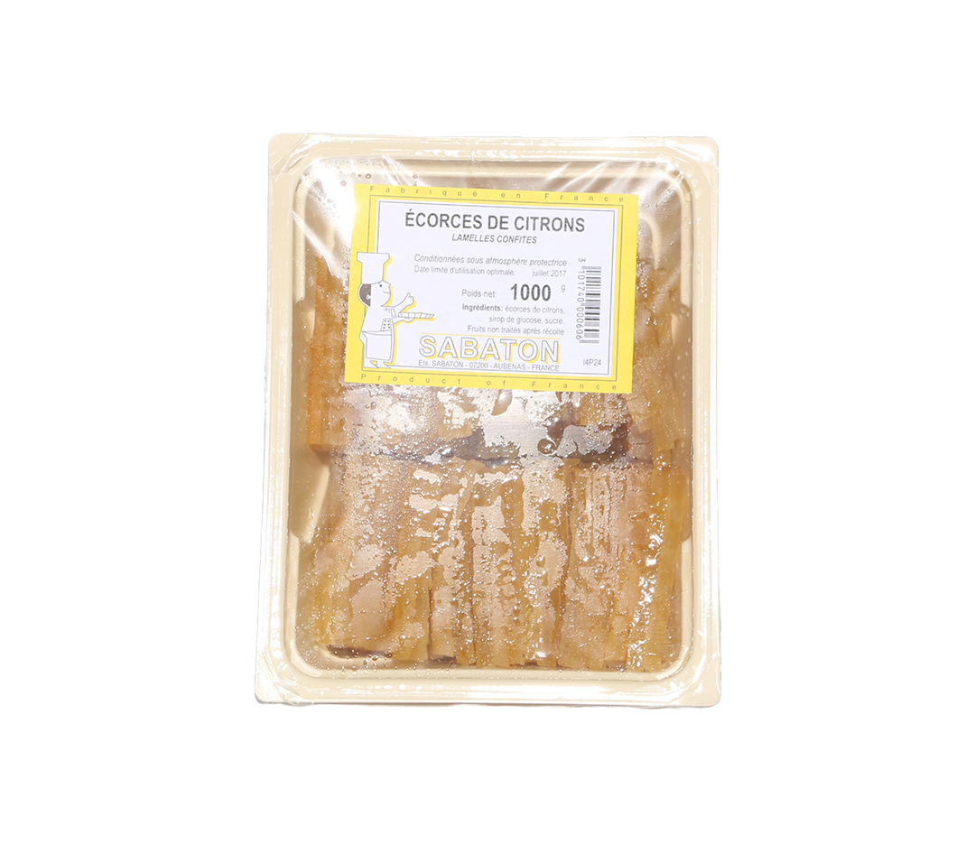 Lamelles écorces citrons - 1kg