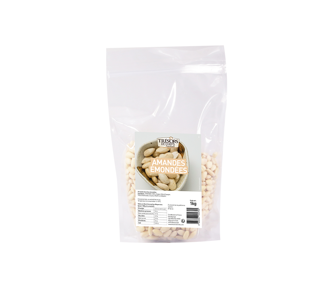 Amandes émondées