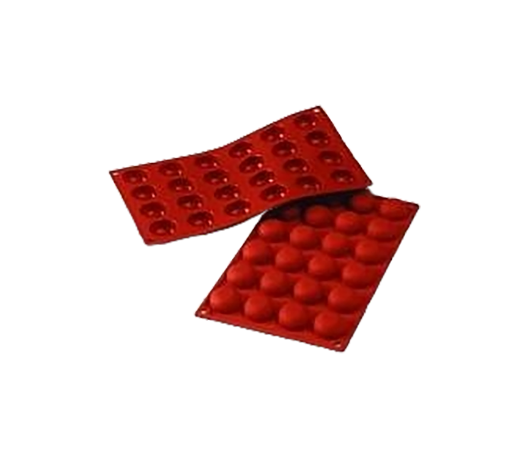 Moules silicone 24 pomponettes.