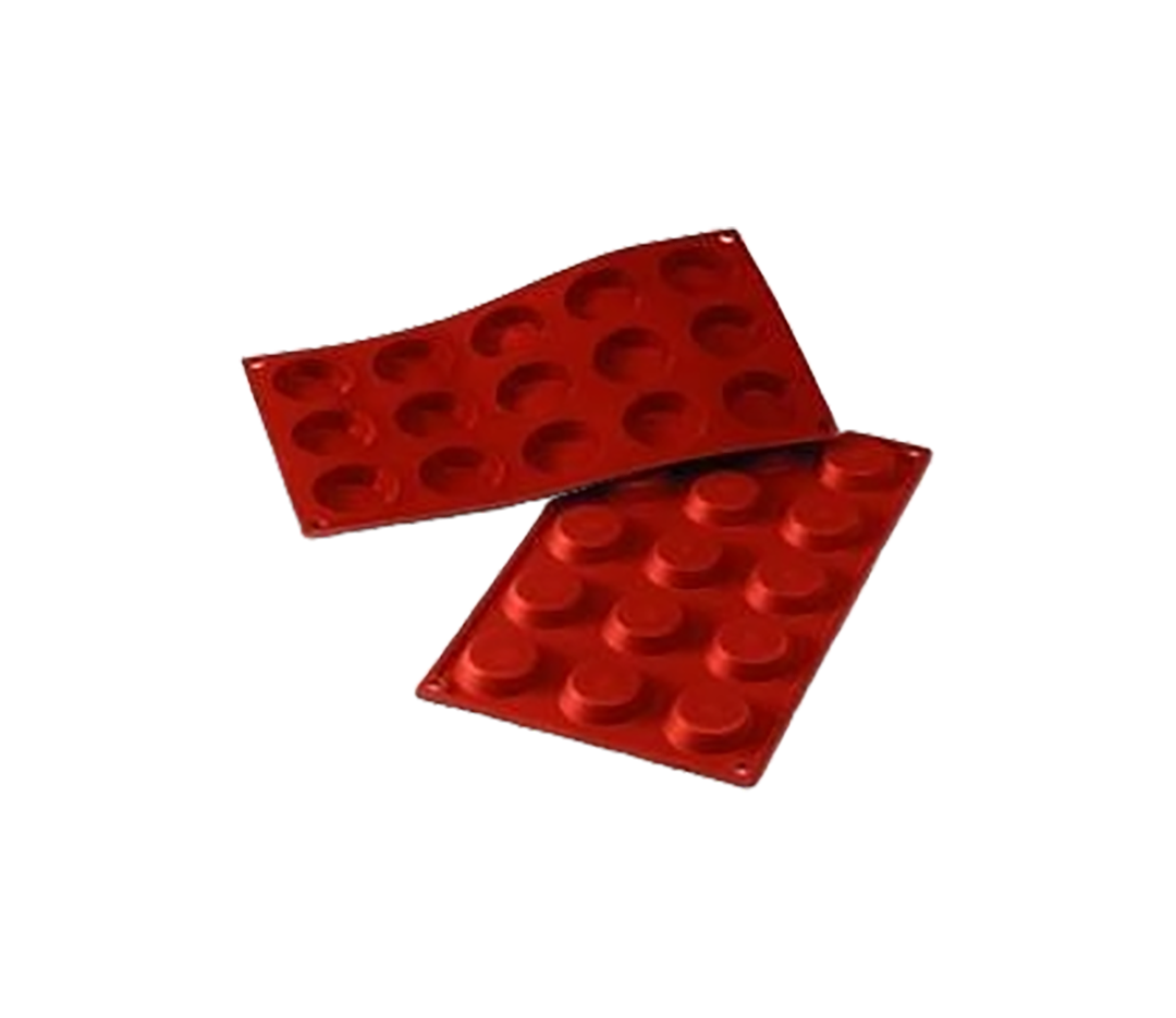 Moules silicone 15 mini tartelettes.