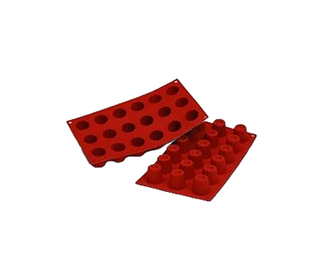 Moules silicone 18 mini cannelés.