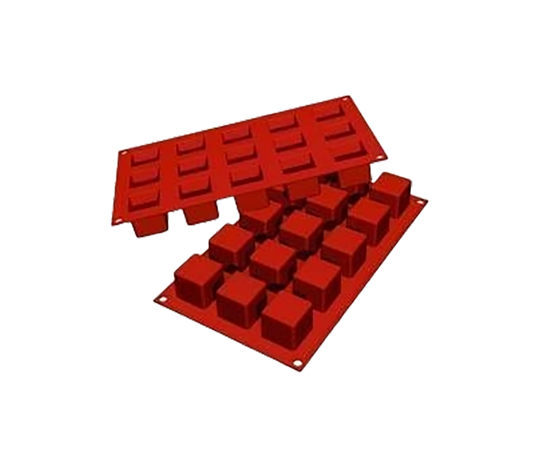 Moules silicone 15 cubes.