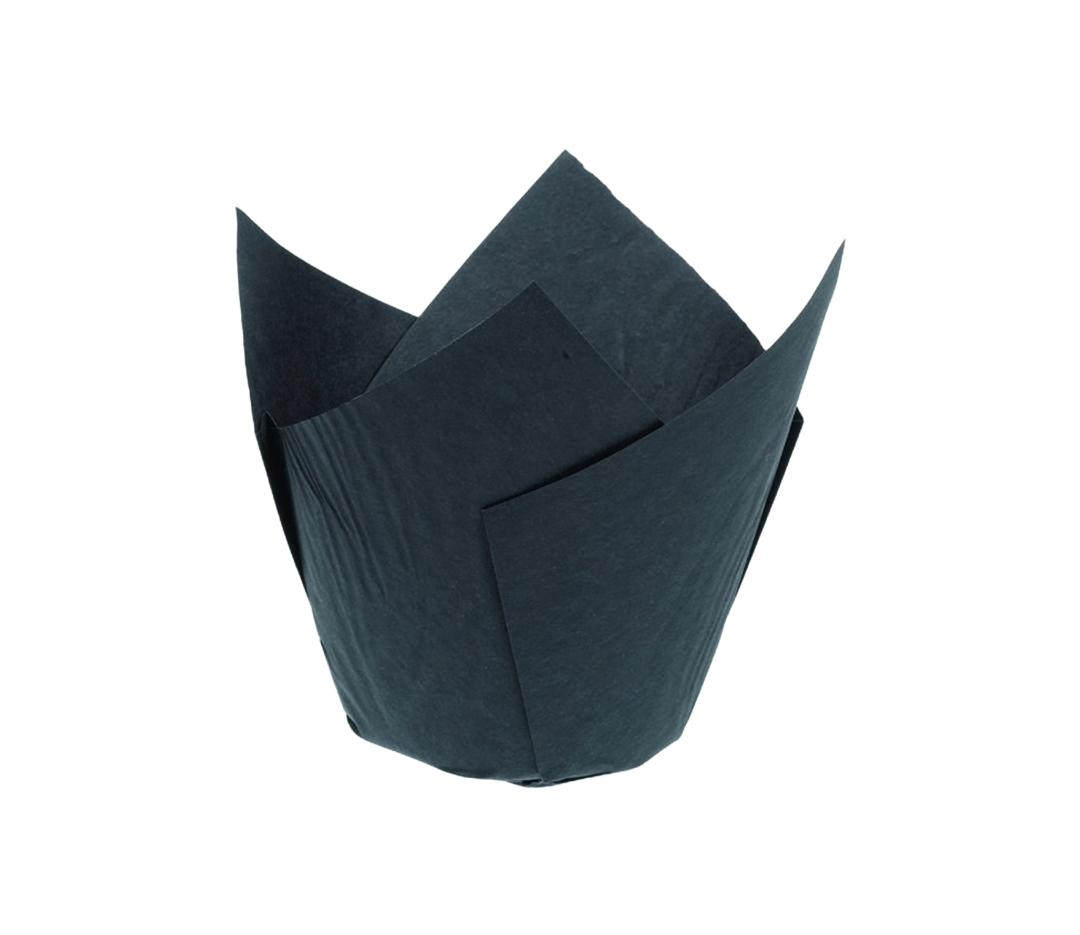 Caissette Tulipcup noire - x200