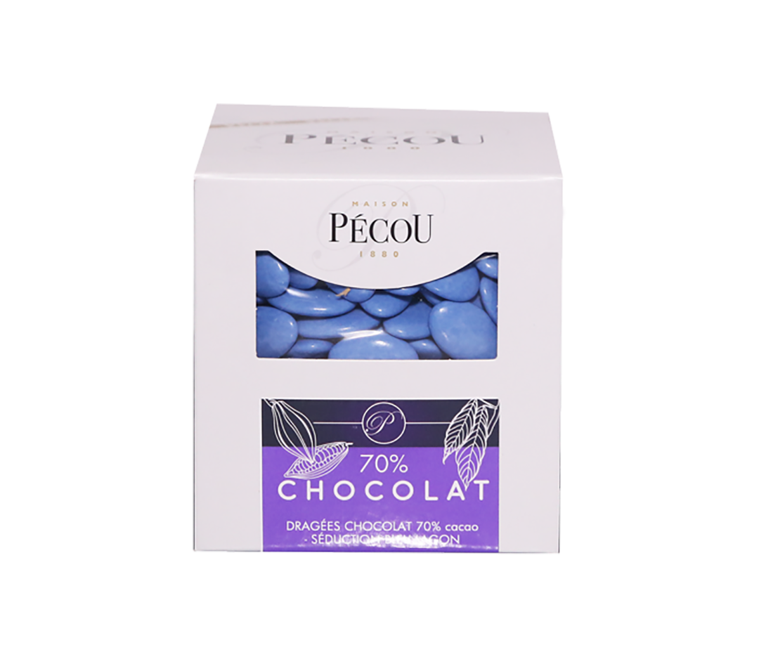 Dragées Chocolat bleu azur - 1kg - Bleu Lagon 