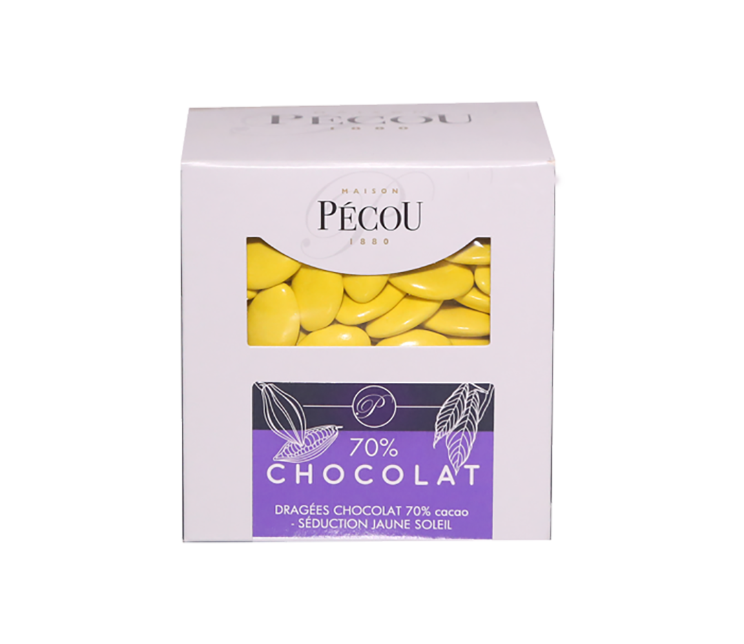 Dragées Chocolat jaune soleil - 1kg