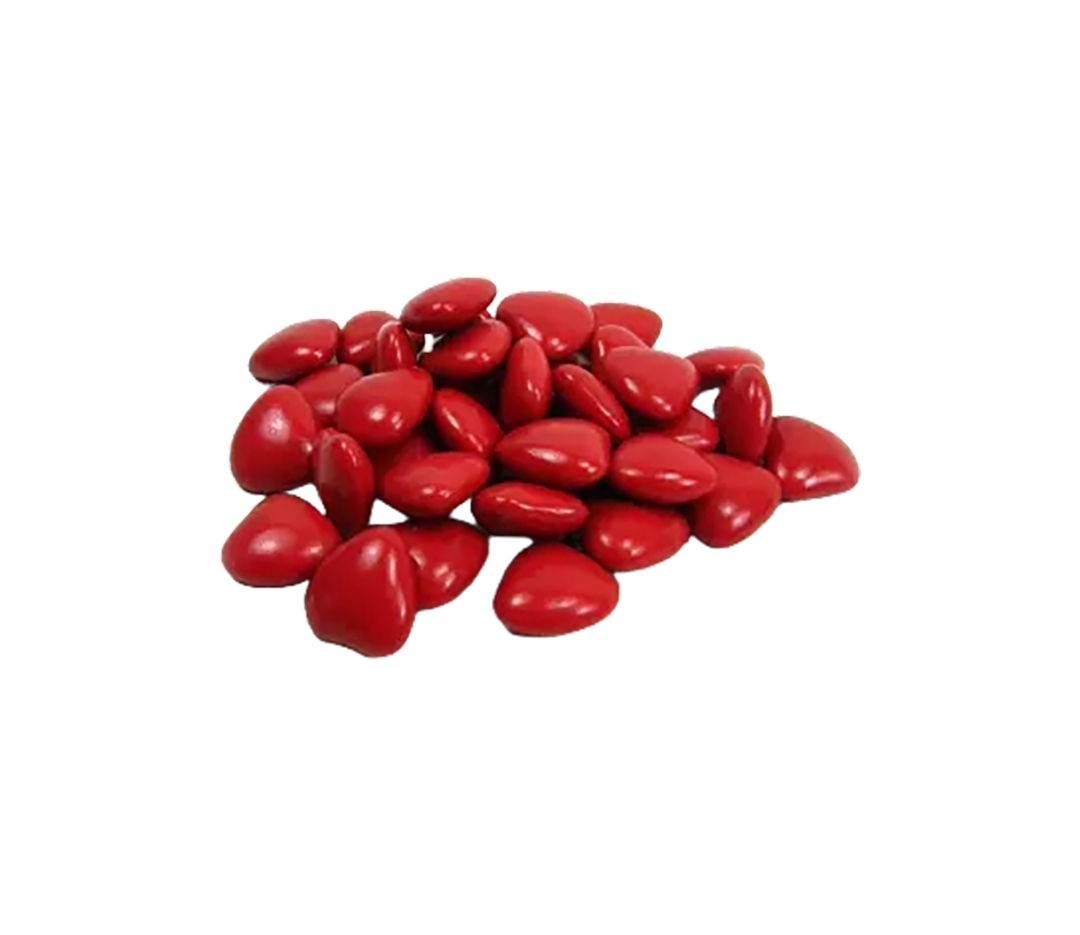 Dragées Mini-cœurs rouge  - 250g