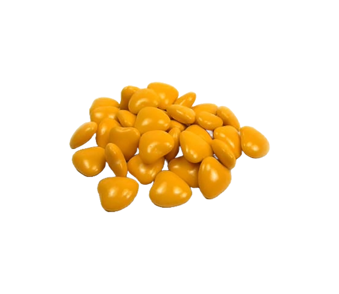 Dragées Mini-cœurs orange - 250g