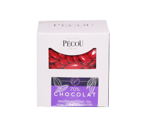 Dragées Chocolat - 1kg - Rouge 