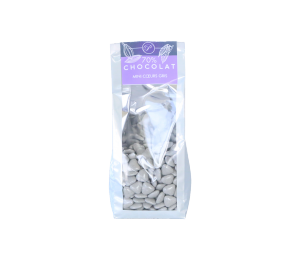 Dragées Mini-coeurs - 250g - Gris 