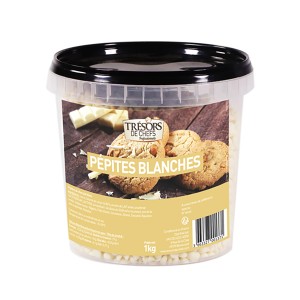 Pépites de chocolat blanc POT 1KG - 1 kg