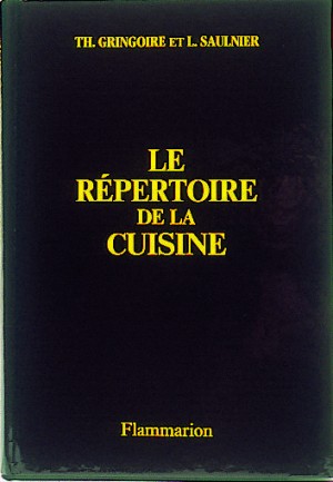 Le répertoire de la cuisine