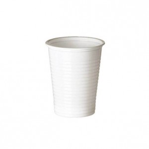 Gobelet plastique blanc - x100