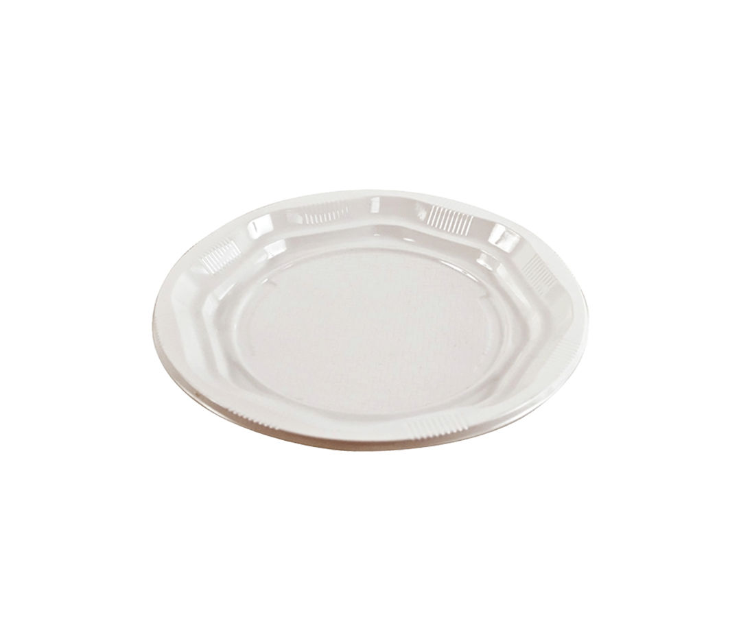 Assiette ronde blanche - x100 - 17 cm