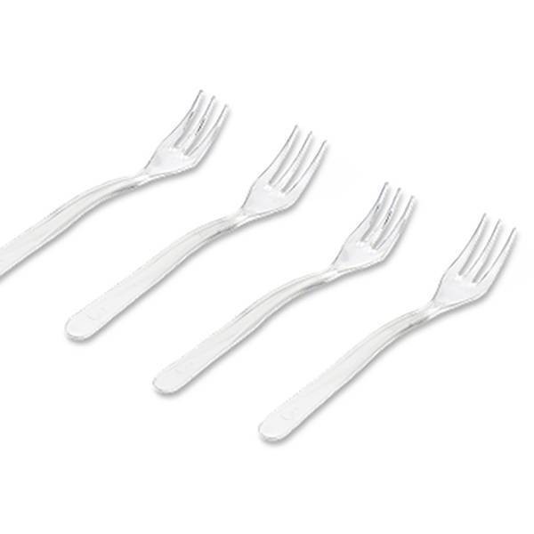 Mini fourchettes plastique 