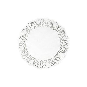 Dentelle ronde blanche - 38 cm