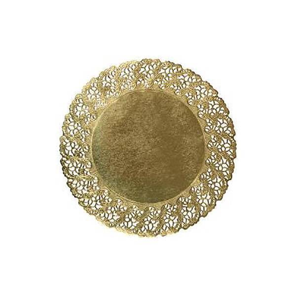 Dentelle ronde or - 32 cm