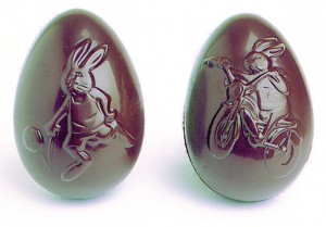 Demi-coquilles décorées "lapin"