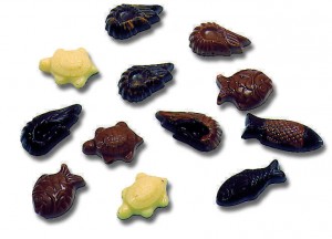 Assortiments (poisson, crevettes et tortues)