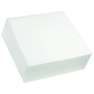 Boîte pâtissière blanche - x50 - 29 x 10 cm