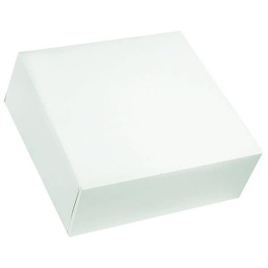 Boîte pâtissière blanche - x50 - 26 x 10 cm