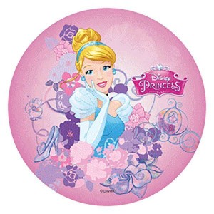 Disque azyme - 21cm - Cendrillon princesse