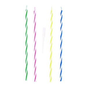 Assortiment de bougies fluo