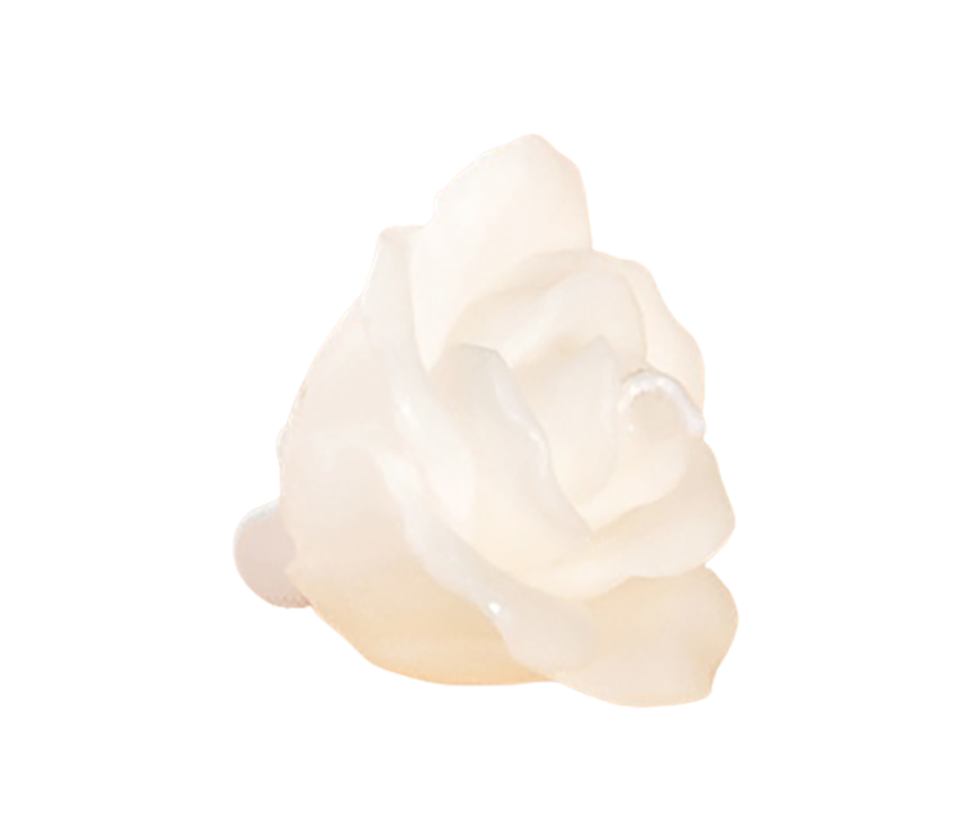 Bougie fleur blanche - x4
