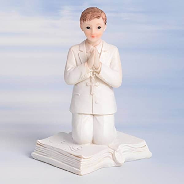 Sujet garçon communion sur livre
