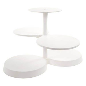 Présentoir à étages blanc - 5 étages