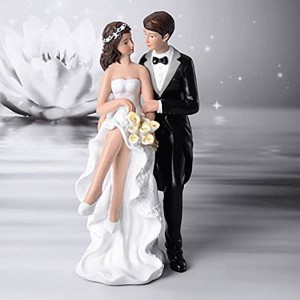 Sujet mariage élégant à fleurs
