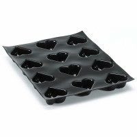 Moule coeurs galbés