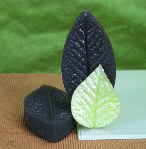 Moule feuille en sucre